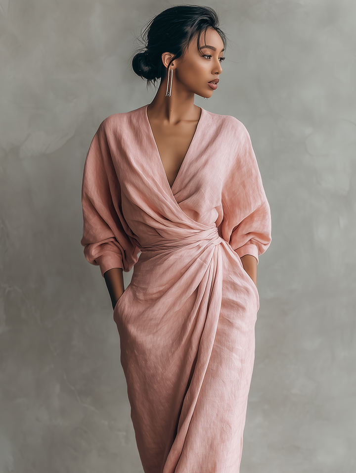 Karen | Vestido Maxi Elegante con Escote en V