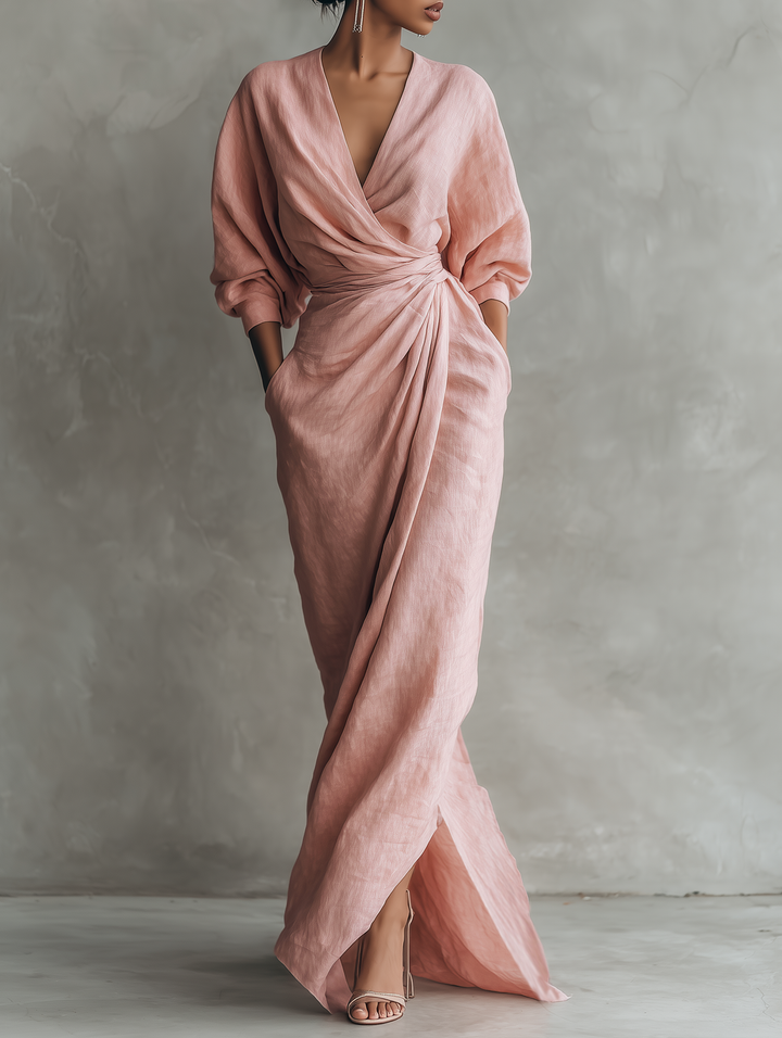 Karen | Vestido Maxi Elegante con Escote en V
