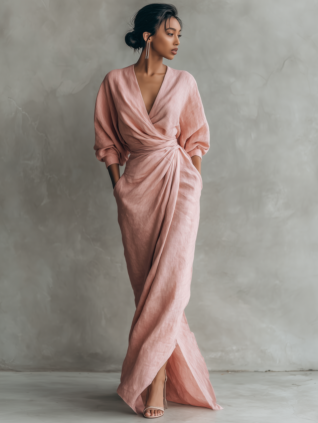 Karen | Vestido Maxi Elegante con Escote en V