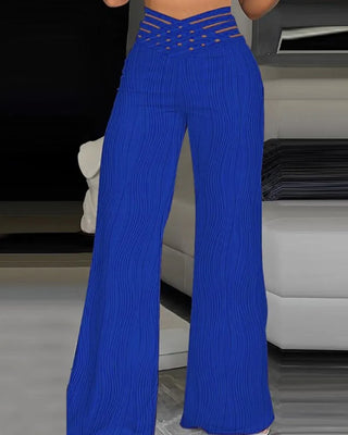 Emma | Pantalones de Cintura Alta Crisscross