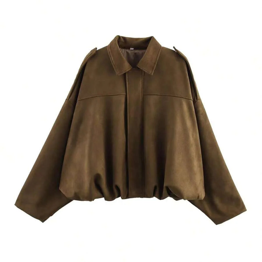 Elegante, chic y ligera chaqueta bomber para damas