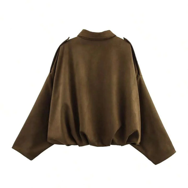 Elegante, chic y ligera chaqueta bomber para damas