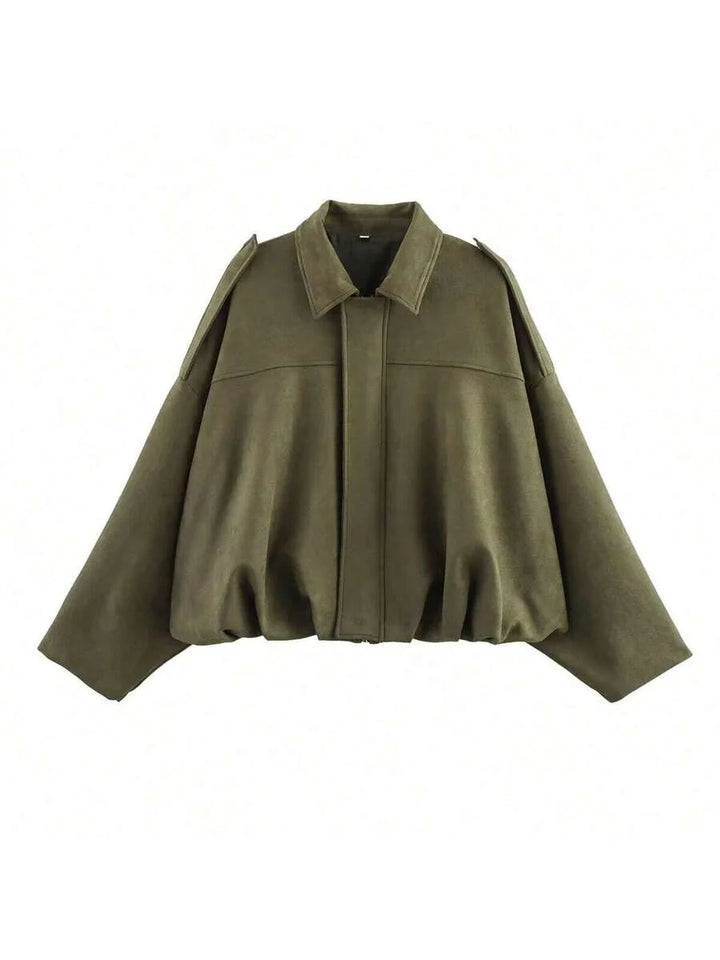 Elegante, chic y ligera chaqueta bomber para damas