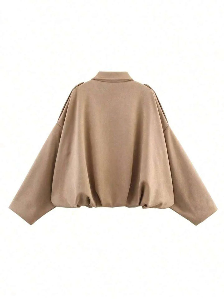 Elegante, chic y ligera chaqueta bomber para damas