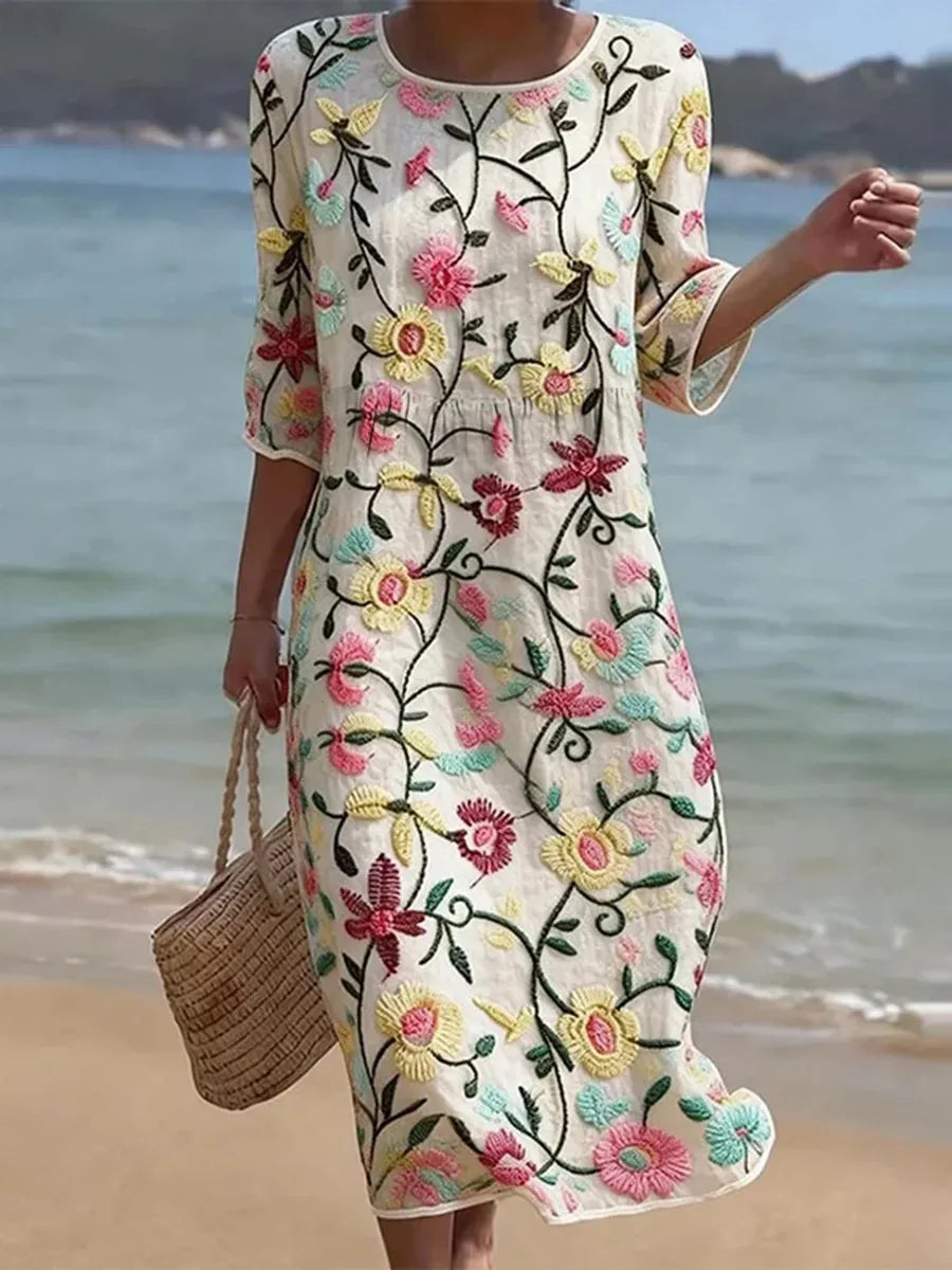 Cleo | Vestido informal de mujer con estampado floral