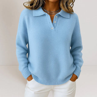 Olivia™ | Elegante jersey de punto suave con cuello