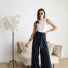 ARIANE – PANTALONES ANCHOS DE LINO PARA MUJERES