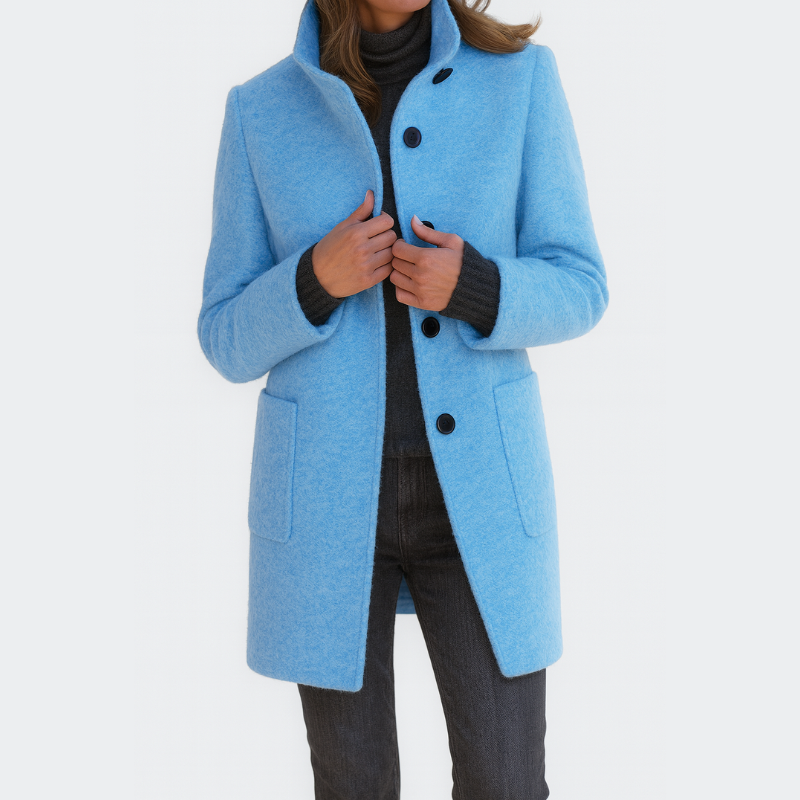 CRISTINA™ | Chaqueta de mujer con cuello alto elegante