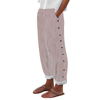 Dagny | Pantalones Veraniegos Rayados Elegantes