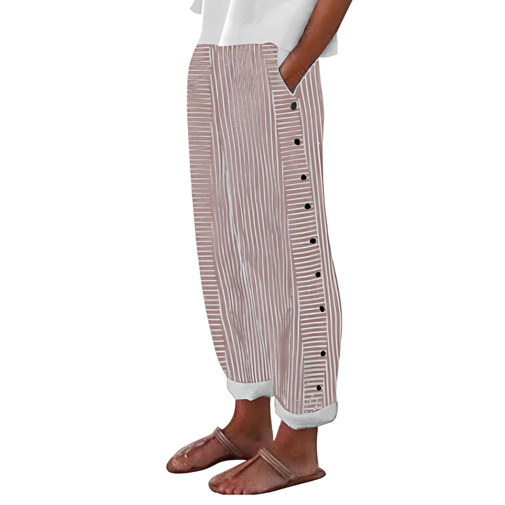 Dagny | Pantalones Veraniegos Rayados Elegantes