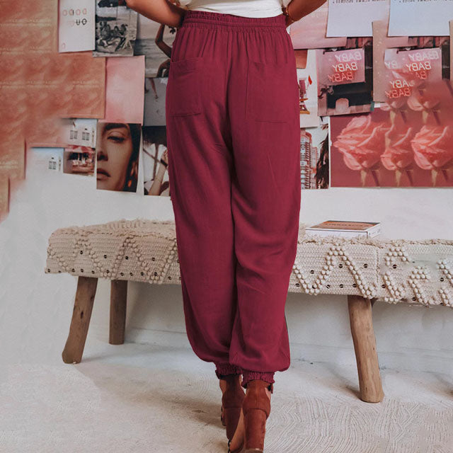 Elena | Pantalones Elegantes con Cordón