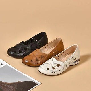 Marta | Zapatos de cuero deslizables con cortes