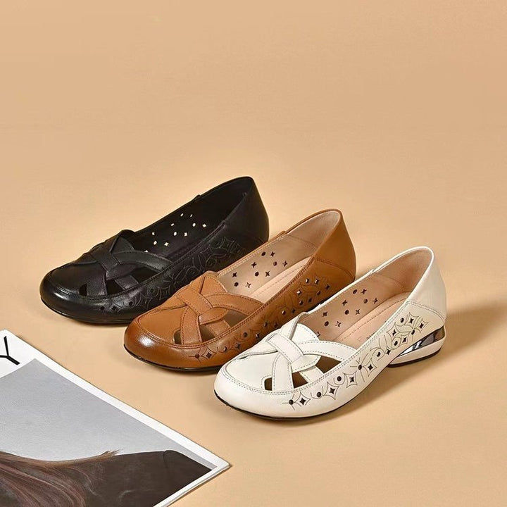 Marta | Zapatos de cuero deslizables con cortes