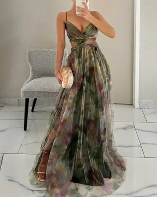 Gisela | Encantador maxivestido con estampado floral