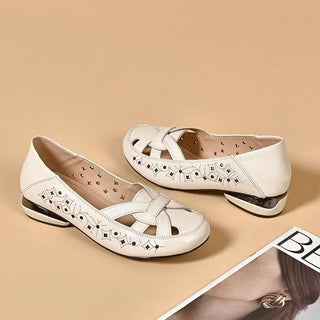 Marta | Zapatos de cuero deslizables con cortes