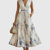Rosa | Elegante vestido maxi plisado