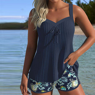 Bloom | Tankini de rayas con pantalones de playa a juego