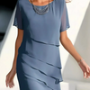 Anastasia | Lujoso vestido midi a capas