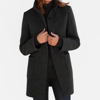 CRISTINA™ | Chaqueta de mujer con cuello alto elegante