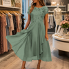 Mary | Vestido Maxi de Noche de Chiffon con Brillo