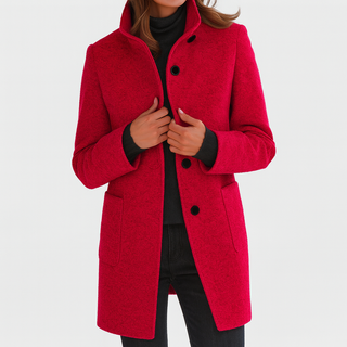 CRISTINA™ | Chaqueta de mujer con cuello alto elegante