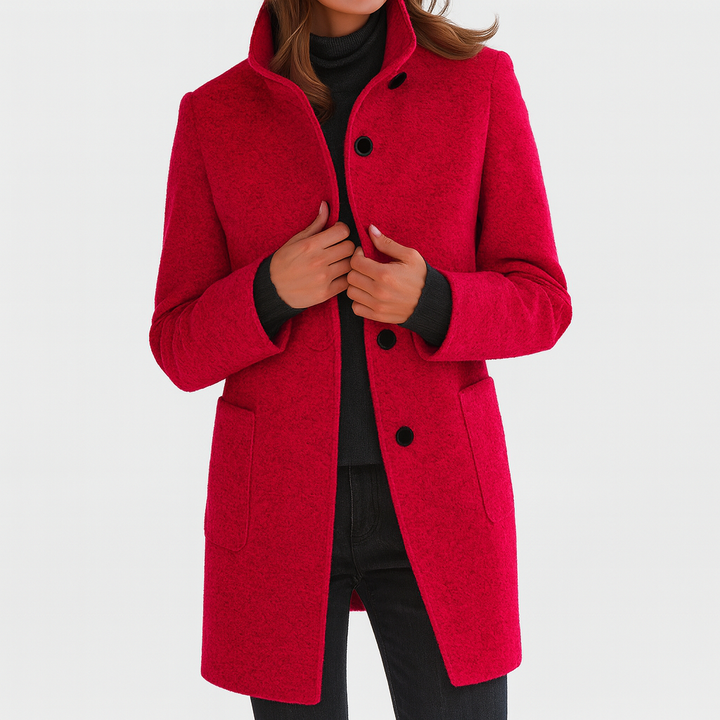 CRISTINA™ | Chaqueta de mujer con cuello alto elegante