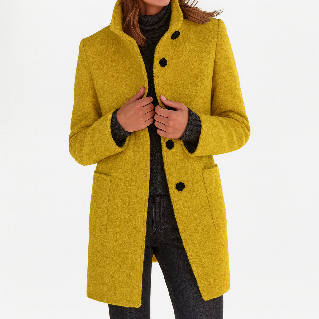 CRISTINA™ | Chaqueta de mujer con cuello alto elegante