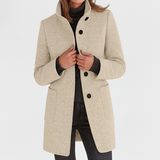 CRISTINA™ | Chaqueta de mujer con cuello alto elegante