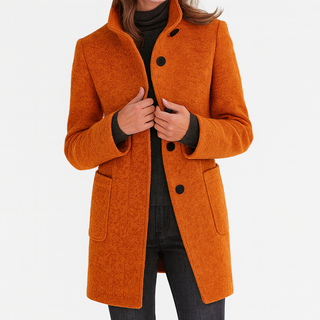 CRISTINA™ | Chaqueta de mujer con cuello alto elegante