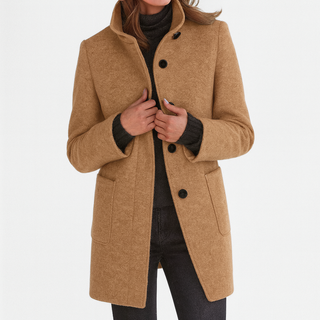 CRISTINA™ | Chaqueta de mujer con cuello alto elegante