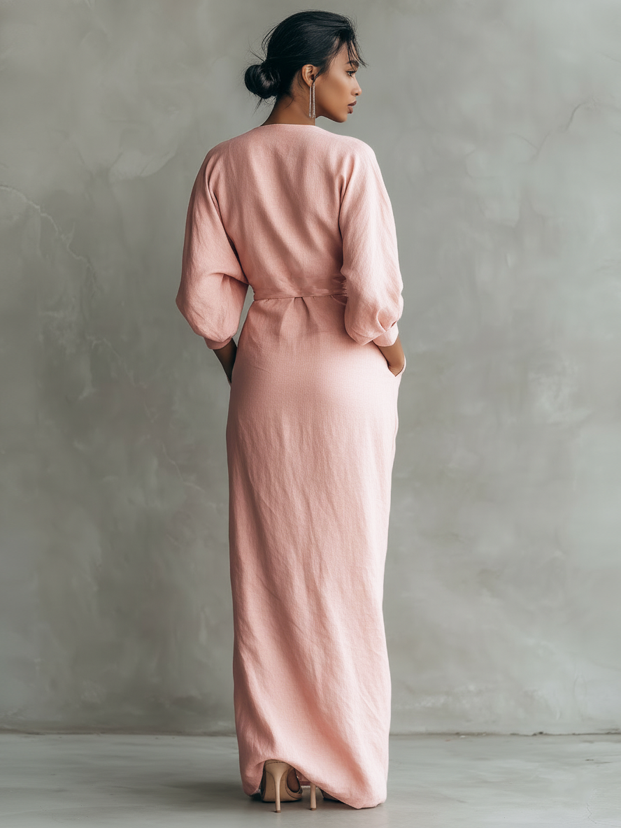 Karen | Vestido Maxi Elegante con Escote en V