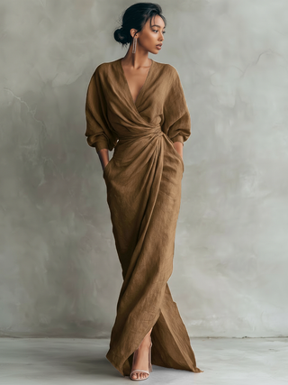Karen | Vestido Maxi Elegante con Escote en V
