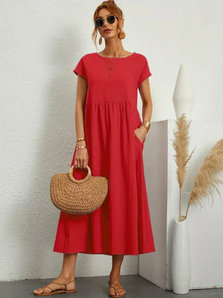 Gabriela™ | Vestido midi fluido de elegancia clásica