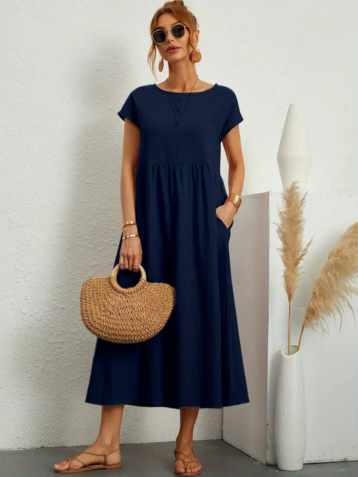 Gabriela™ | Vestido midi fluido de elegancia clásica