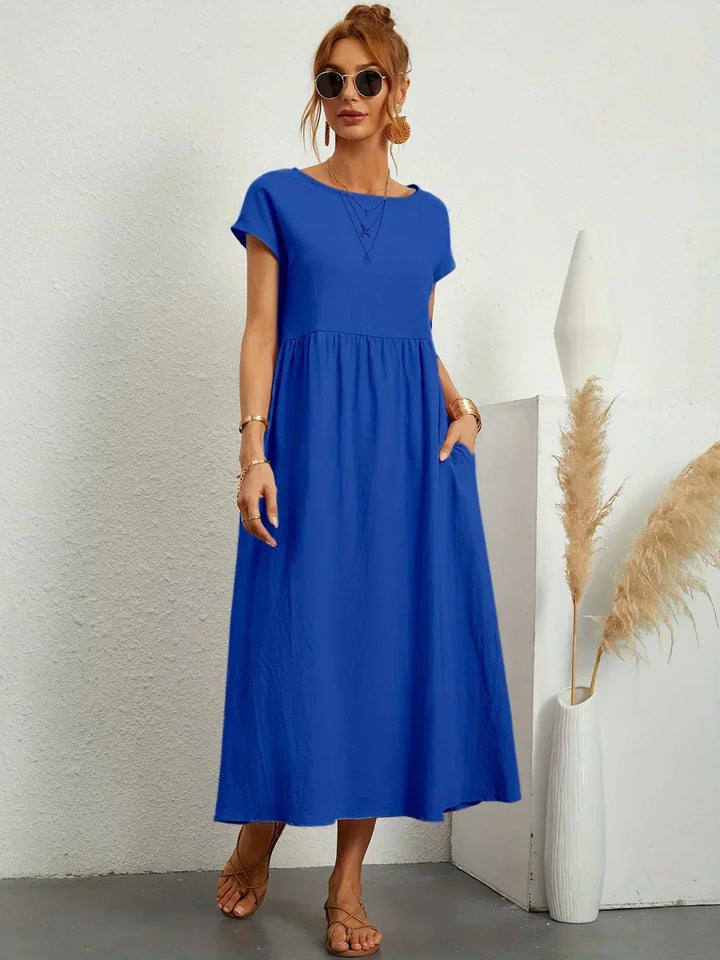 Gabriela™ | Vestido midi fluido de elegancia clásica
