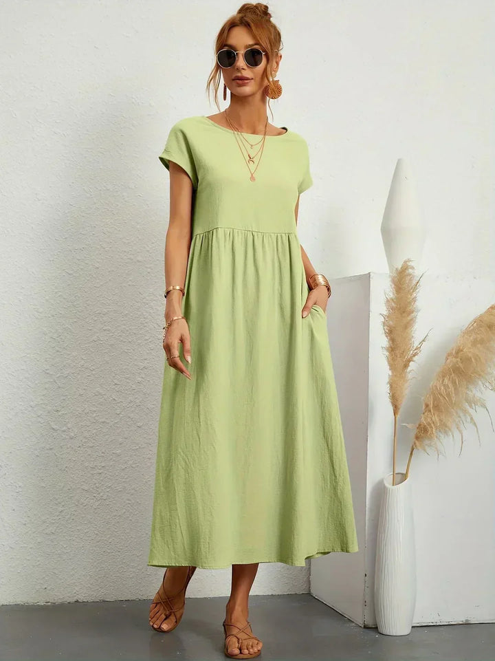 Gabriela™ | Vestido midi fluido de elegancia clásica
