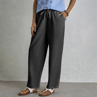 Cristina | Pantalones Holgados con Botones