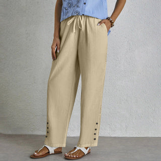 Cristina | Pantalones Holgados con Botones