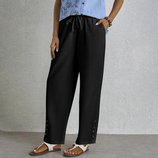 Cristina | Pantalones Holgados con Botones