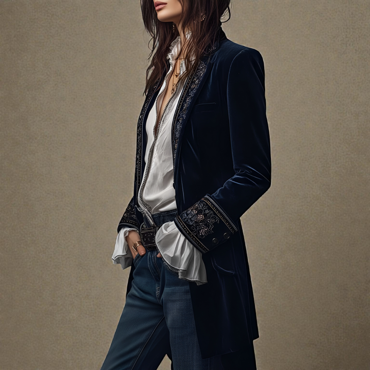 Elisa™ | Chaqueta de Piel Sintética de Terciopelo