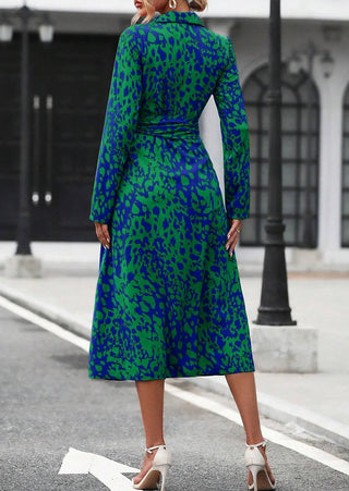Inge | Elegante vestido de camisa con estampado aleatorio