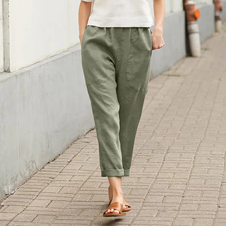 Marina | Pantalones Amplios con Bolsillos