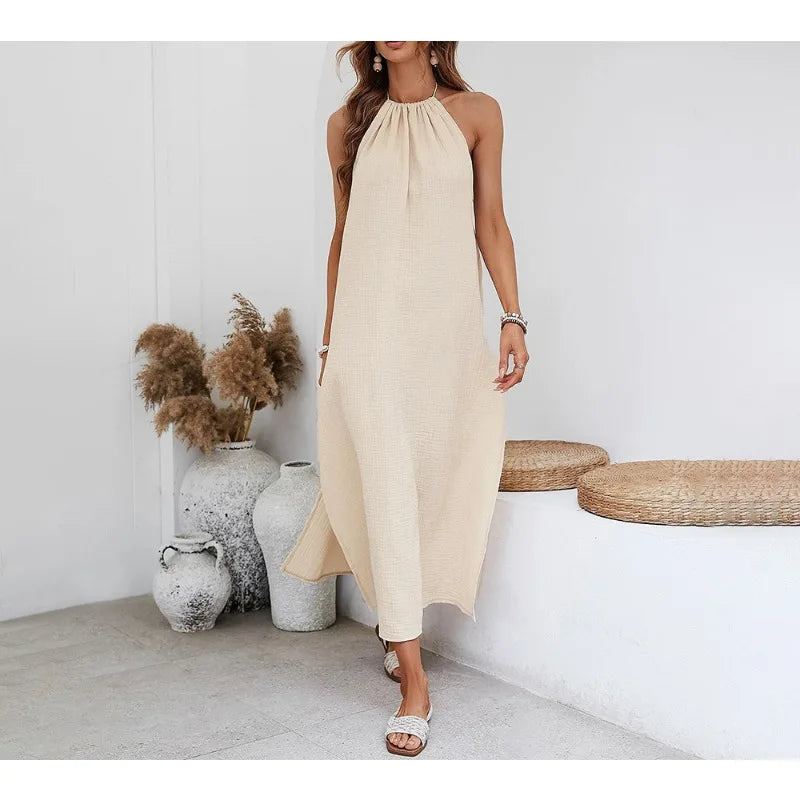 Tina | Top Halter Off Shoulder con Cordones