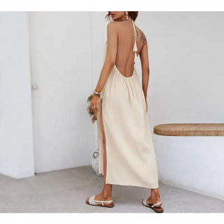 Tina | Top Halter Off Shoulder con Cordones