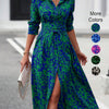 Inge | Elegante vestido de camisa con estampado aleatorio