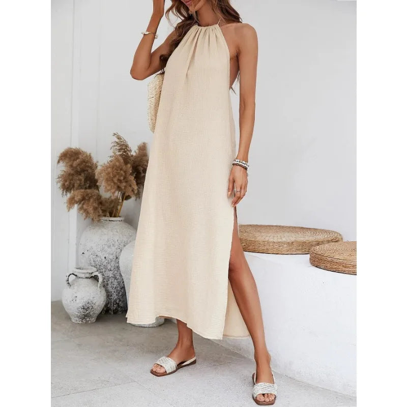 Tina | Top Halter Off Shoulder con Cordones