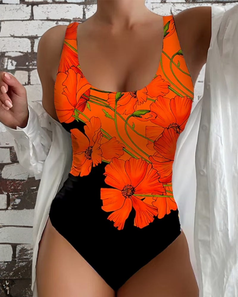 Lucy - Elegante Bañador Entero con Diseño Floral
