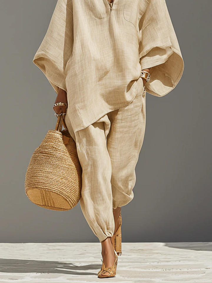 CONJUNTO ESTILO BOHO HOLGADO 2 PIEZAS