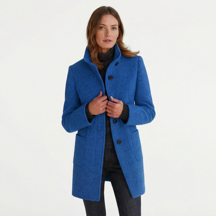 CRISTINA™ | Chaqueta de mujer con cuello alto elegante