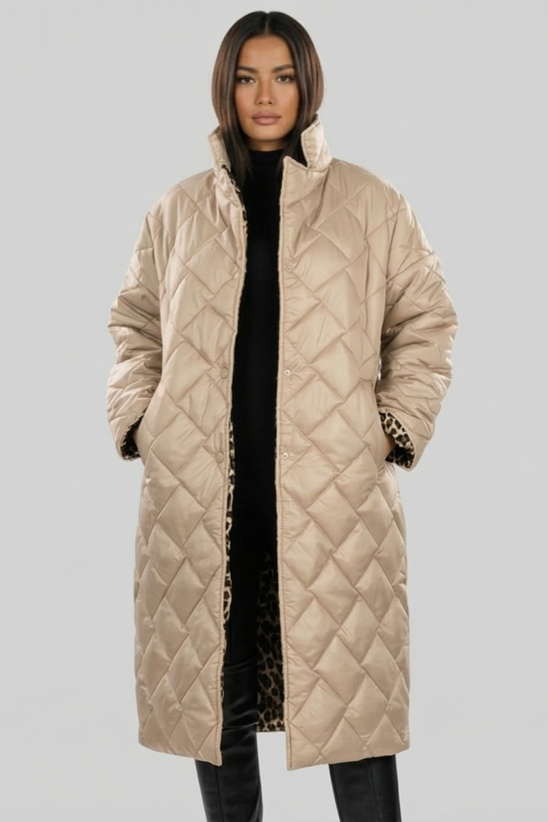 Olivia Sur™ | Elegante Abrigo de Leopardo